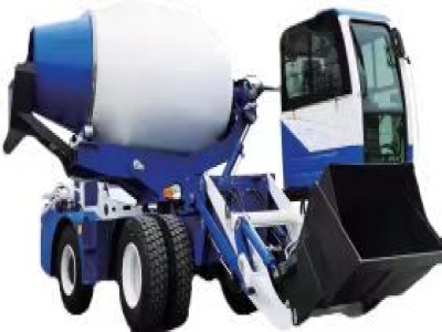 Self-loading mixer truck